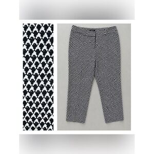 White House Black Market Womens Slim Ankle Pants Size 8 Preppy Coastal Fisherman